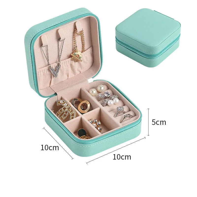 Macaron Travel Jewelry Box – Cute Portable Case for Rings, Earrings & Necklaces