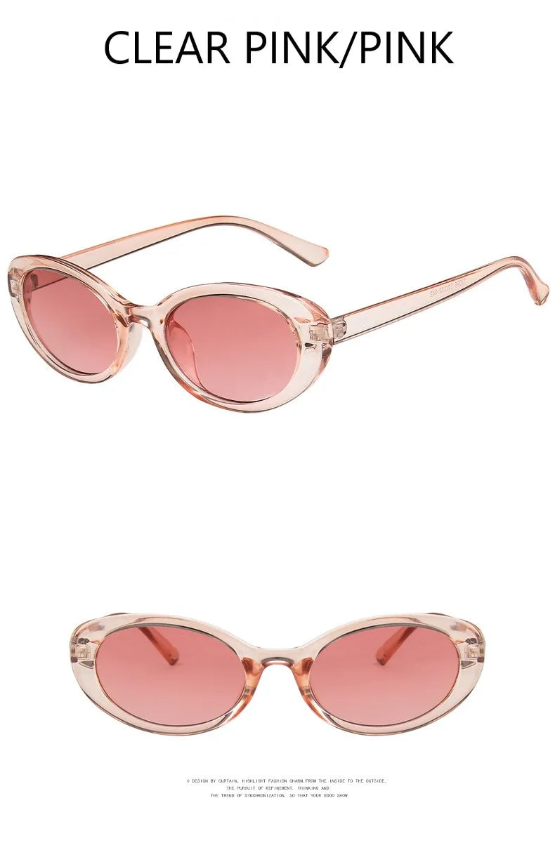 Oval Retro Sunglasses – Small Frame Unisex Design for a Stylish Look