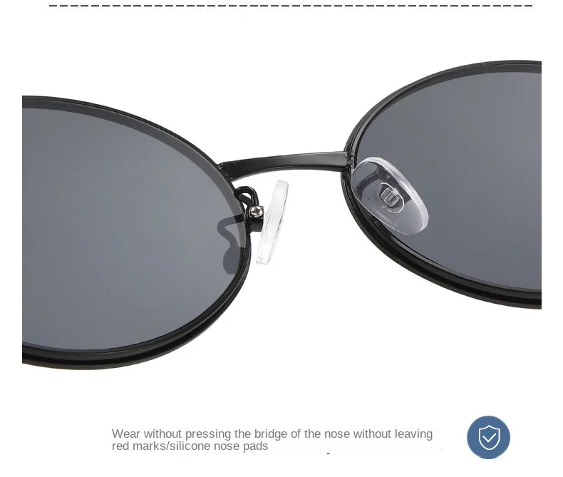 Metallic Cat Eye Sunglasses – Retro Small Frame Unisex UV Protection