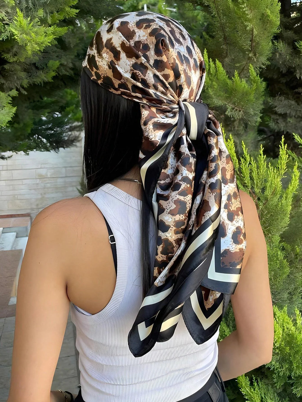 Luxury Silk Feel Scarf – Square Satin Wrap in 60 Colors for Hair, Neck & Hijab