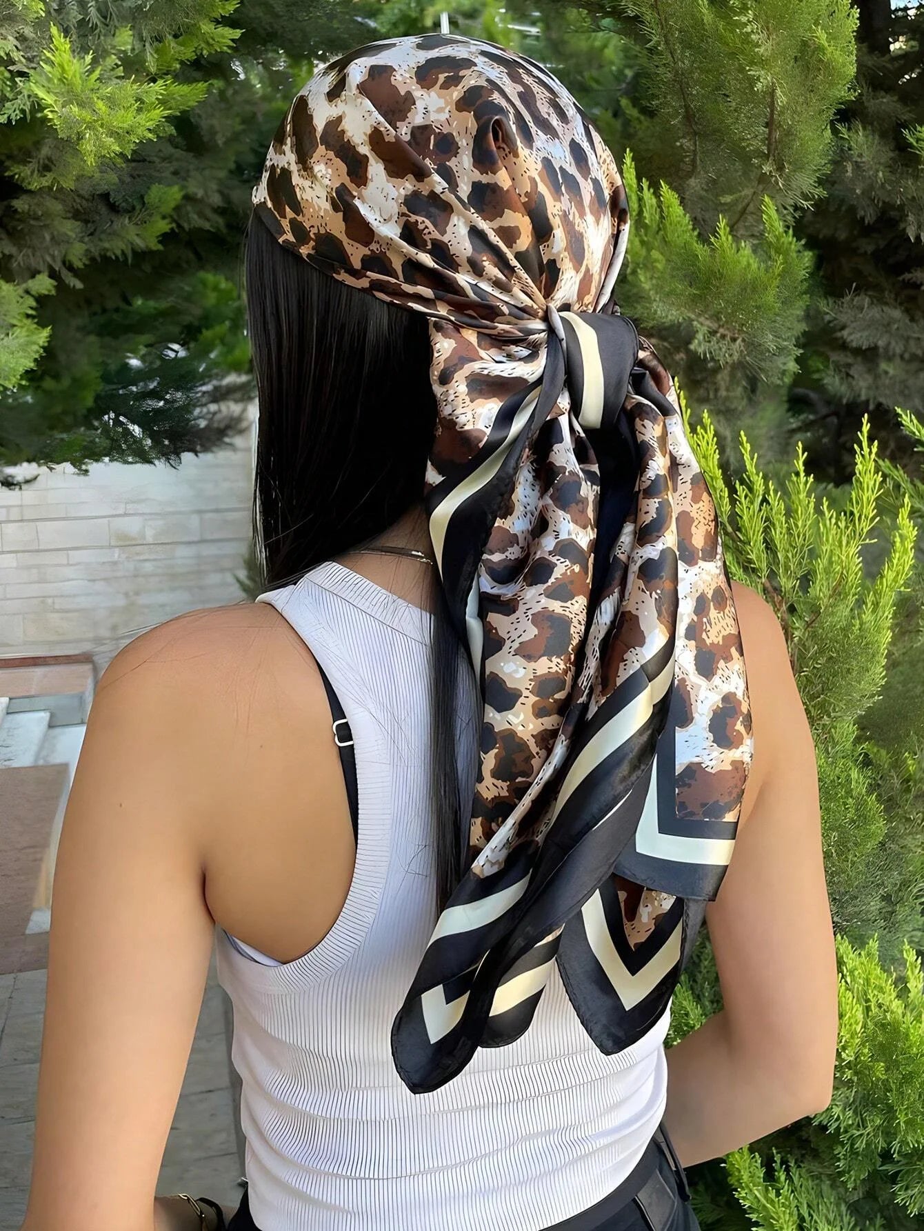 Luxury Silk Feel Scarf – Square Satin Wrap in 60 Colors for Hair, Neck & Hijab