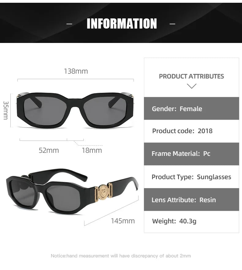 Women’s Summer Rectangle Sunglasses – Stylish Irregular Designer Shades