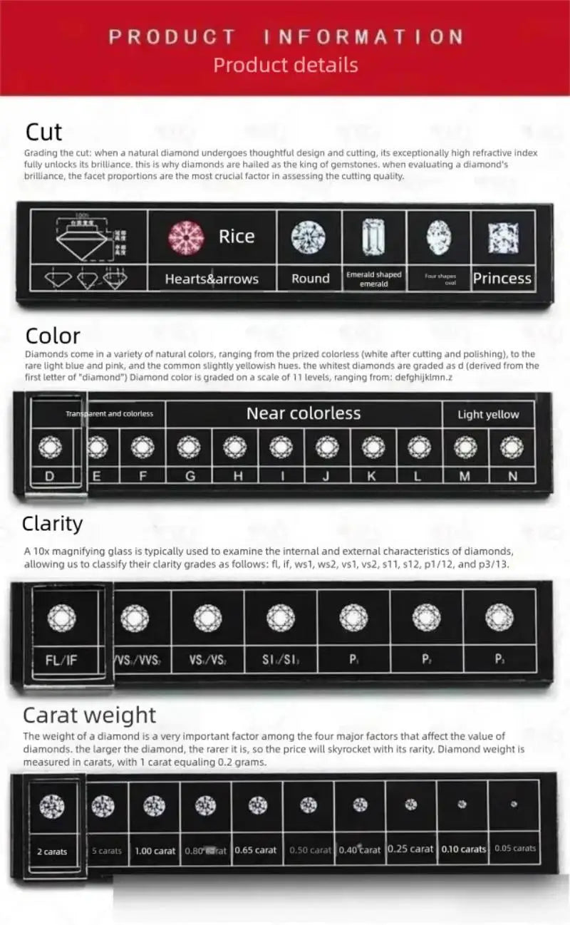 D-Color Moissanite Pendant Necklace – 0.5–2 ct 925 Sterling Silver Bridal & Party Jewelry