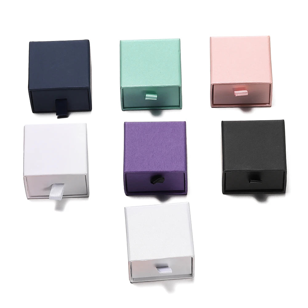 Drawer Jewelry Gift Box – Solid Color Packaging for Necklaces, Rings, Earrings & Bracelets