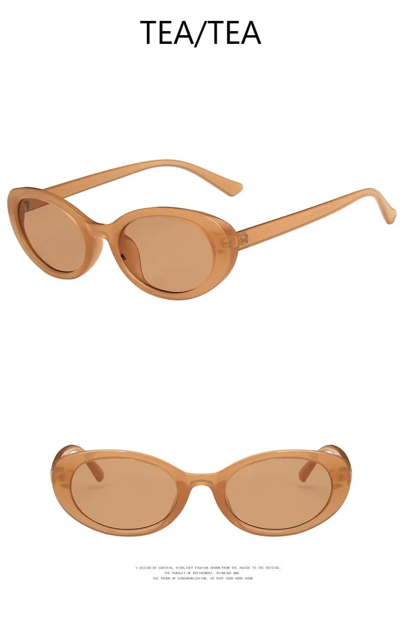 Oval Retro Sunglasses – Small Frame Unisex Design for a Stylish Look
