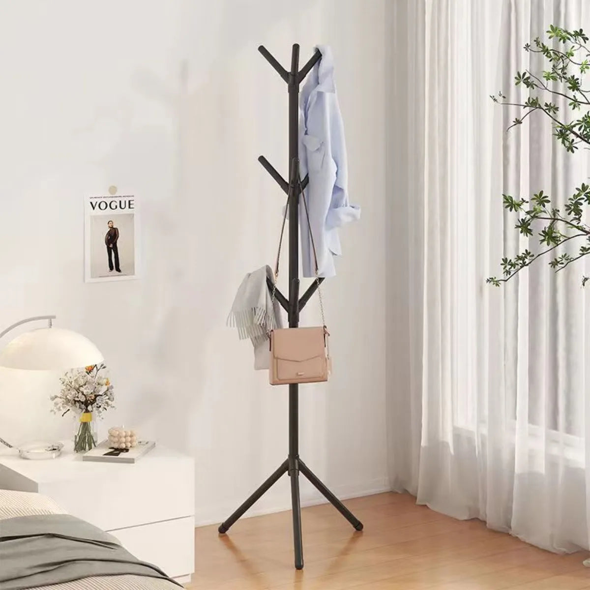 Tree Branch Coat Rack – Floor-Standing Clothes & Hat Holder for Bedroom or Entryway
