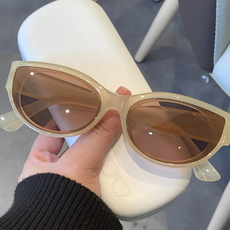 Vintage Cat Eye Sunglasses – Multi-Color UV400 Designer Shades for Women