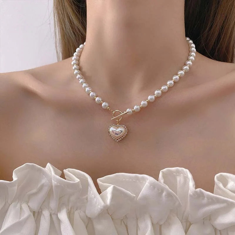 Baroque Pearl Choker – Luxury Triple-Layer Beaded Necklace for Weddings & Parties