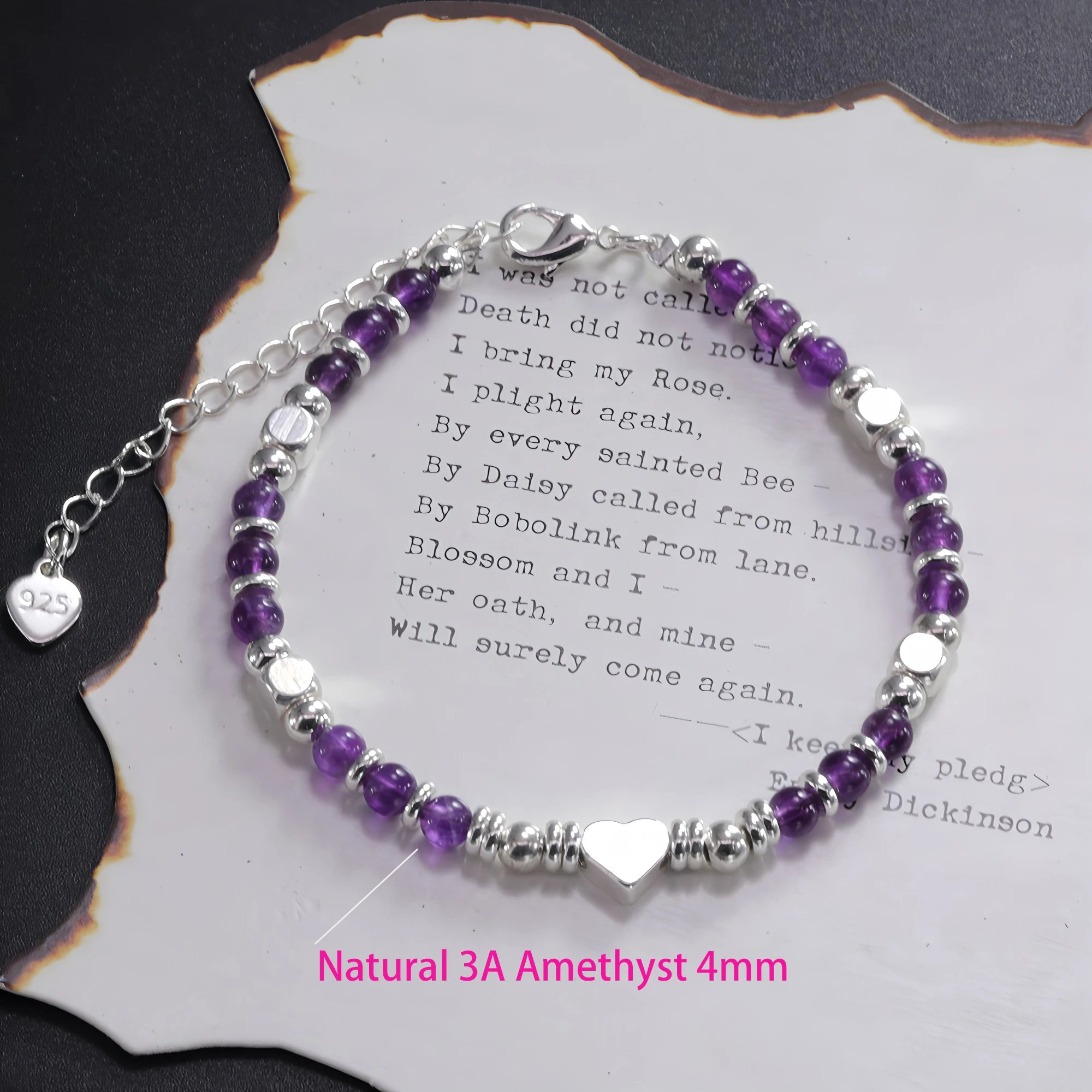 VENTFILLE 925 Silver Butterfly Bracelet – Cute Beaded String Design for Girls