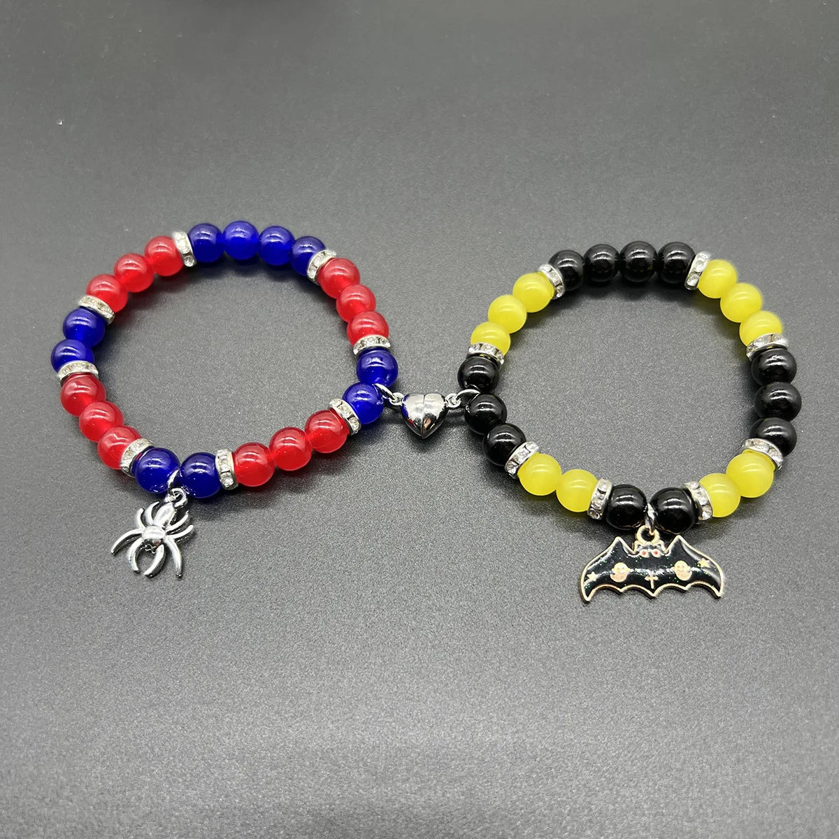 Magic Stick & Crown Couple Bracelets – Cute Matching Beaded Set Inspired by Wicked Witch
