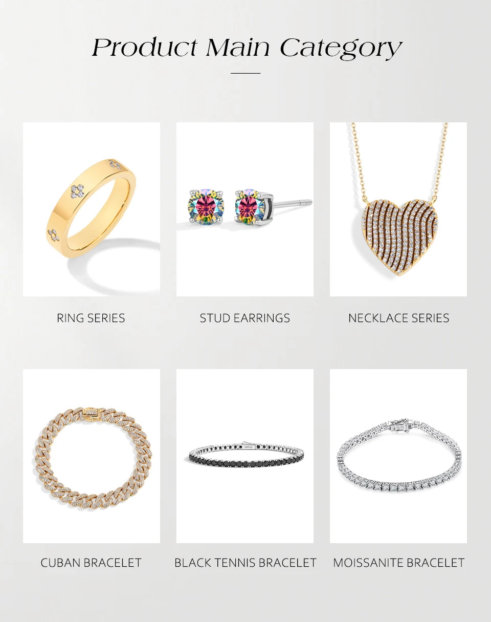 ATTAGEMS Round-Cut Moissanite Ring – D-VVS1 Sparkle in Solid 925 Silver for Women