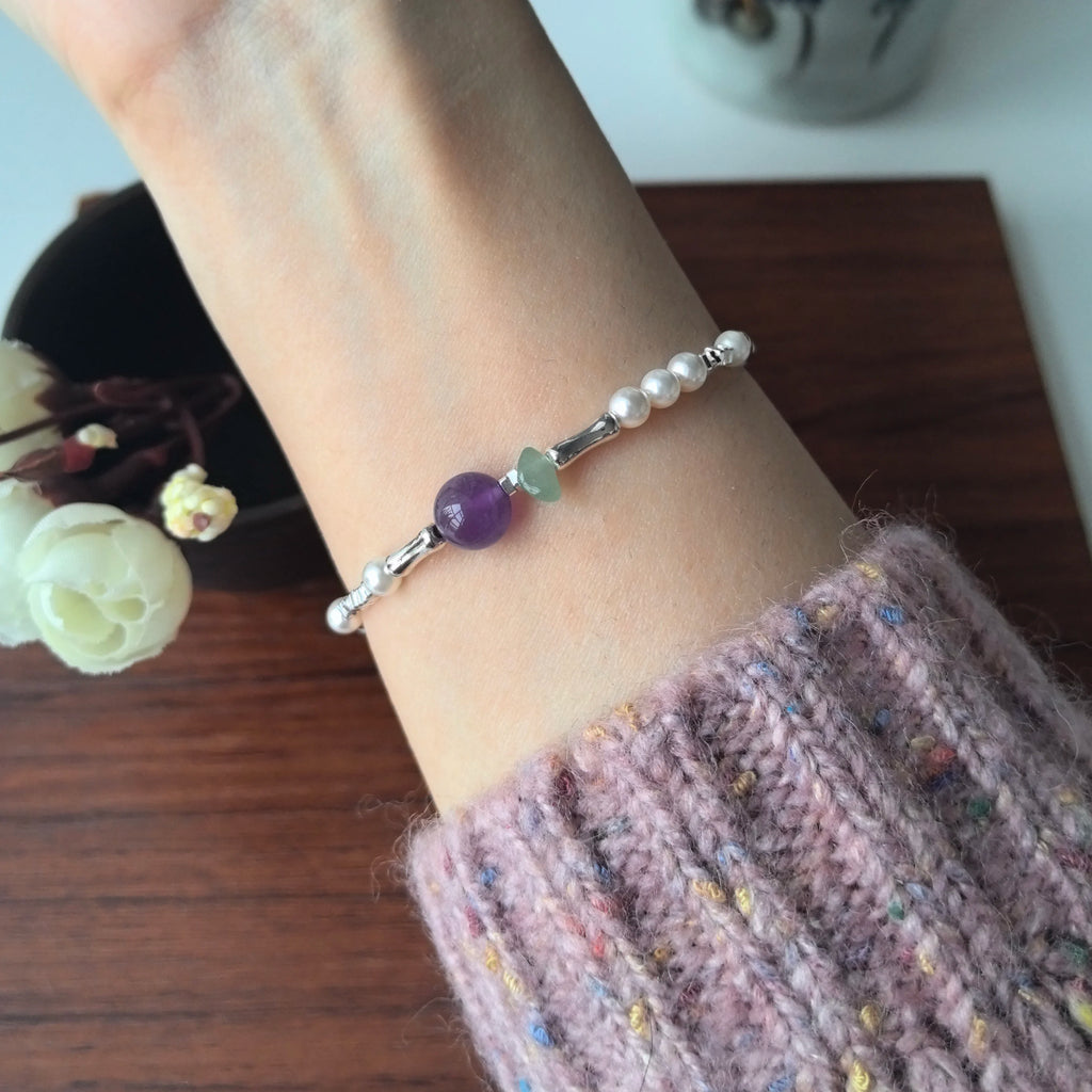 VENTFILLE 925 Silver Butterfly Bracelet – Cute Beaded String Design for Girls