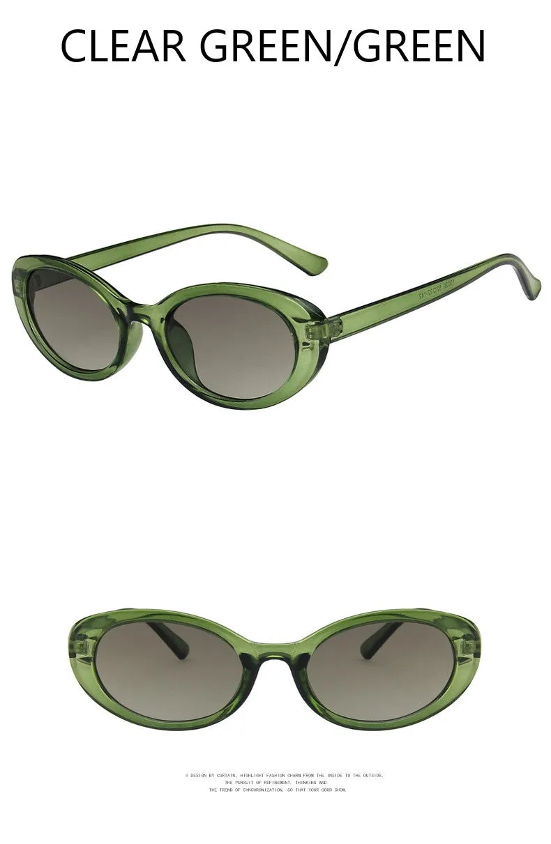 Oval Retro Sunglasses – Small Frame Unisex Design for a Stylish Look