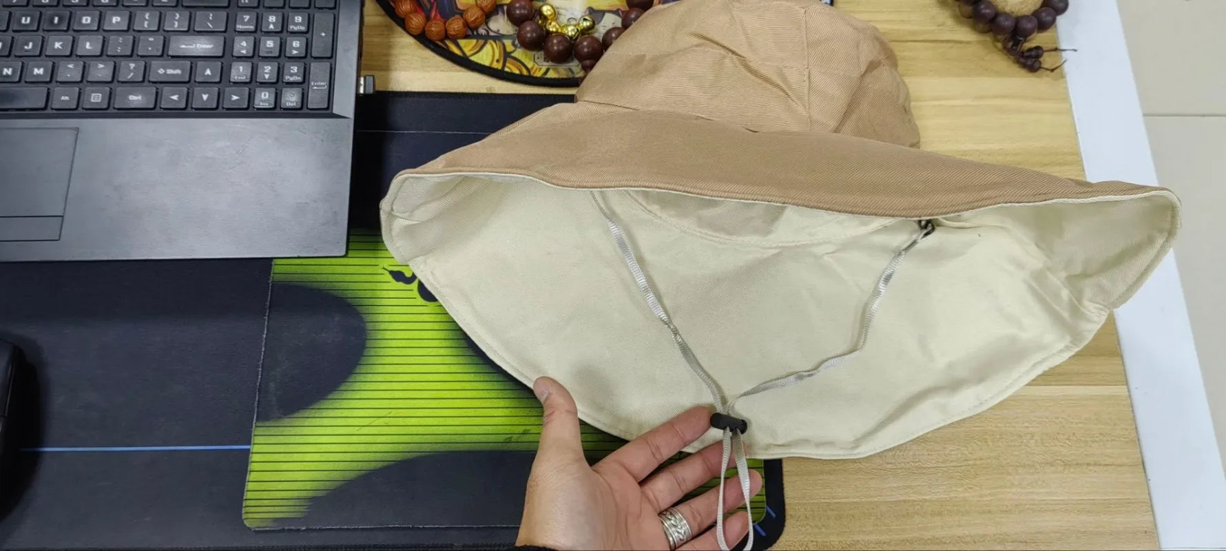 Wide Brim UPF 50+ Sun Hat – Double-Sided Anti-UV Beach & Hiking Cap for Women