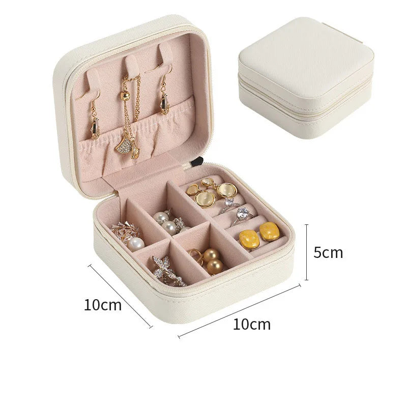 Macaron Travel Jewelry Box – Cute Portable Case for Rings, Earrings & Necklaces