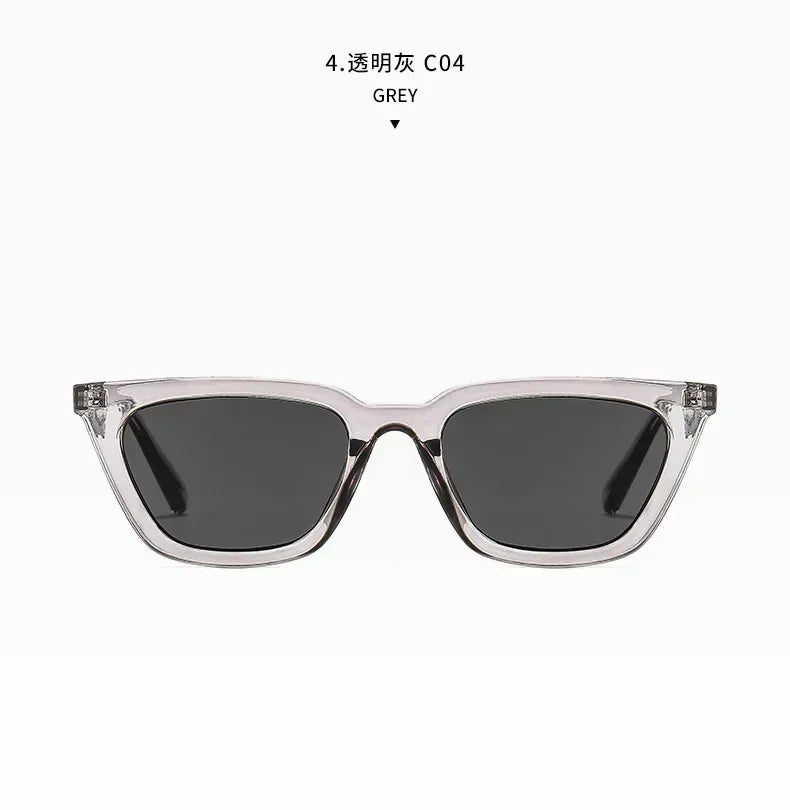 Classic Black Cat Eye Sunglasses – Elegant Small Frame UV400 Designer Style