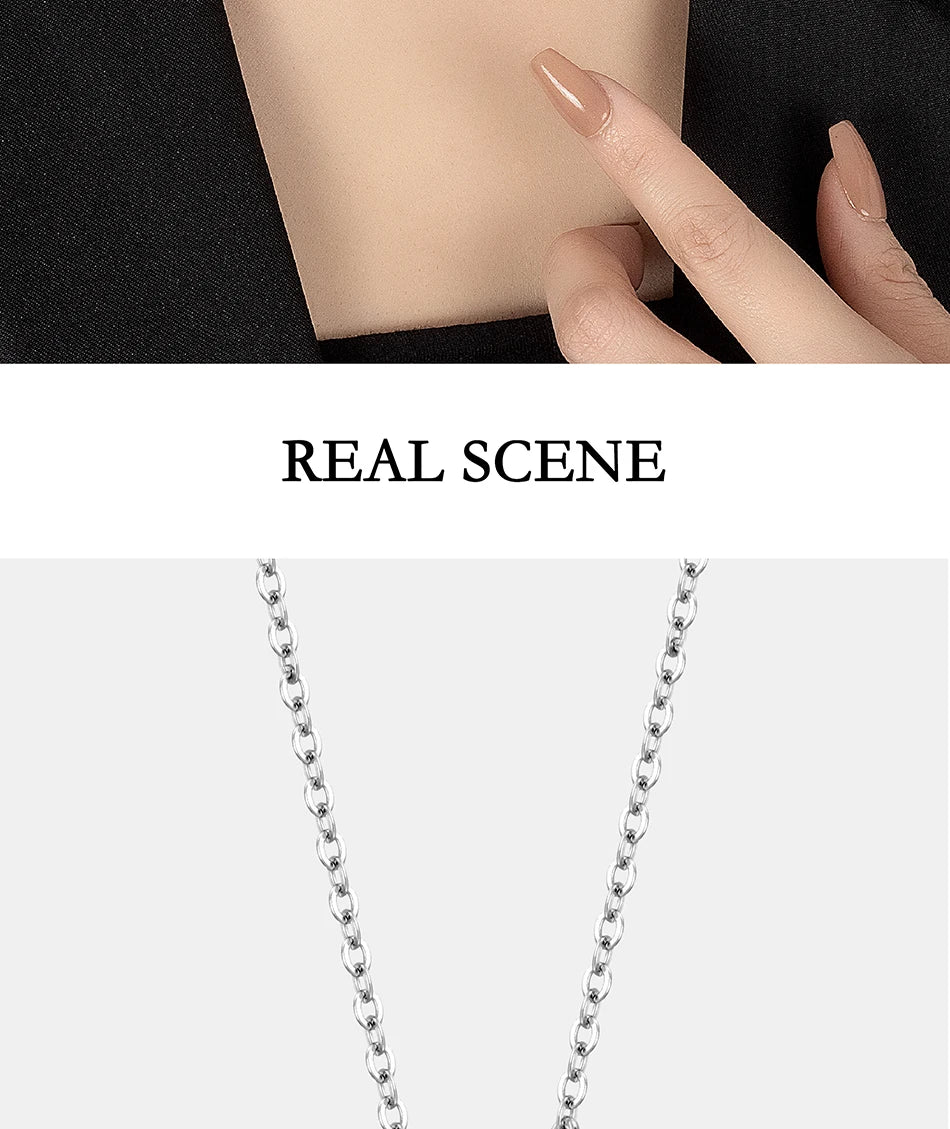 PERFANY Moissanite Double Heart Necklace – S925 Silver Luxury Lab-Diamond Pendant for Women