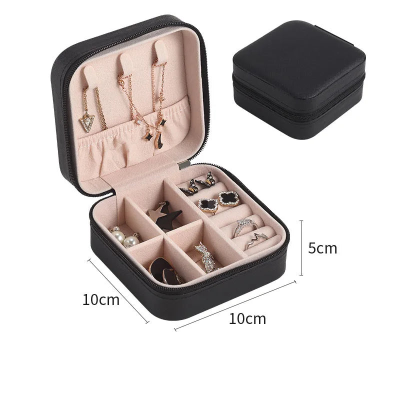Macaron Travel Jewelry Box – Cute Portable Case for Rings, Earrings & Necklaces