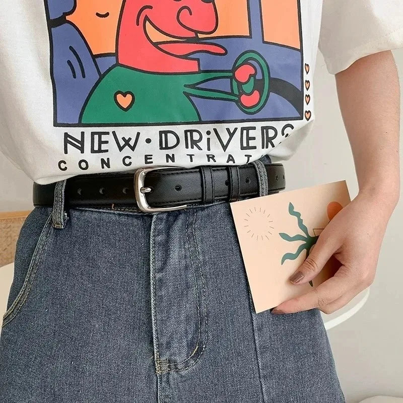 High-Grade Soft Belt – Simple Versatile Women’s Waist Belt for Jeans & Trousers