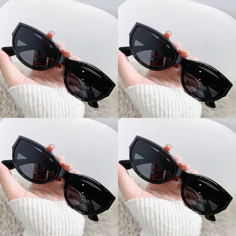 Vintage Cat Eye Sunglasses – Multi-Color UV400 Designer Shades for Women