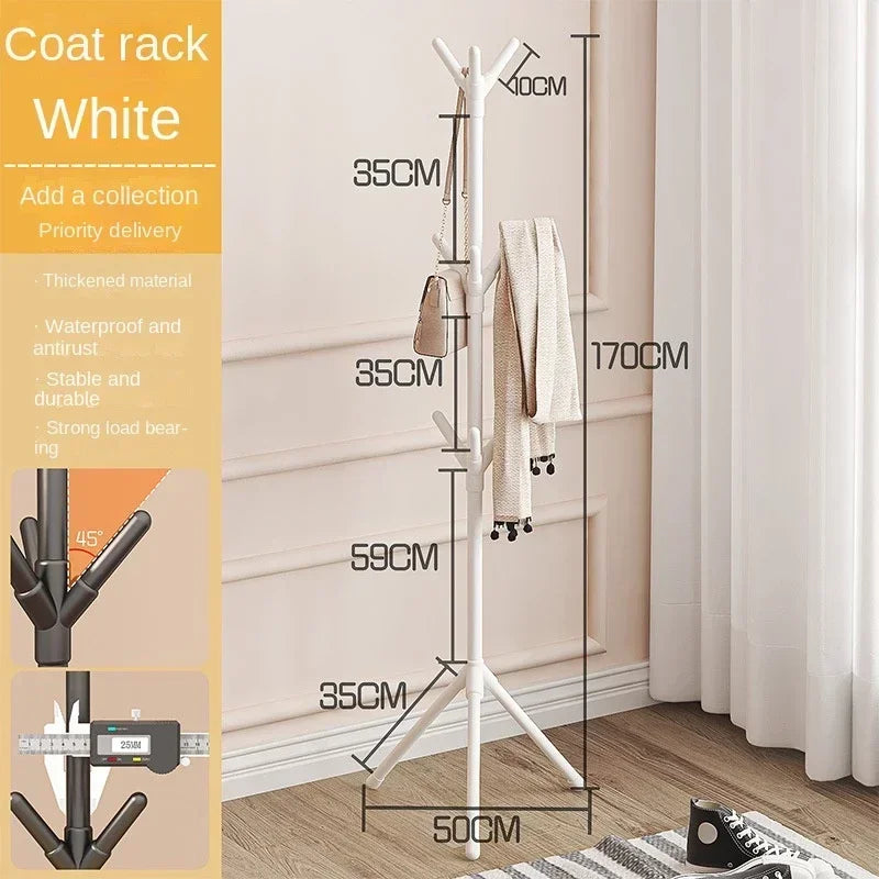 Tree Branch Coat Rack – Floor-Standing Clothes & Hat Holder for Bedroom or Entryway