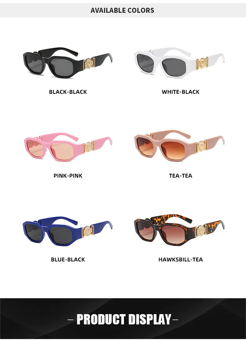 Women’s Summer Rectangle Sunglasses – Stylish Irregular Designer Shades