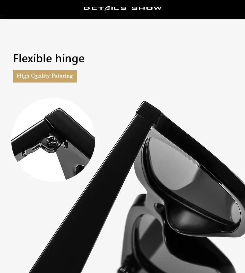 Classic Black Cat Eye Sunglasses – Elegant Small Frame UV400 Designer Style