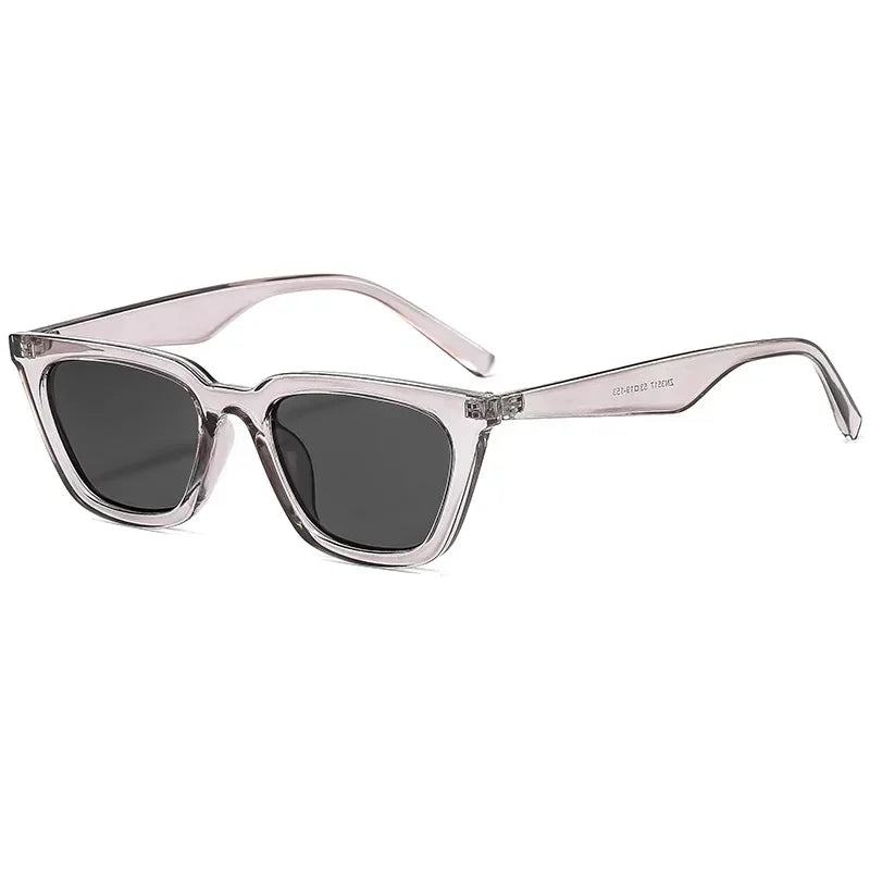 Classic Black Cat Eye Sunglasses – Elegant Small Frame UV400 Designer Style