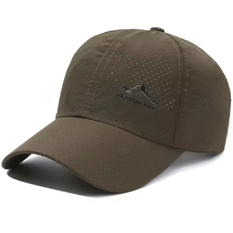 Cross Water-Drop Embroidery Baseball Cap – Simple Unisex Adjustable Outdoor Hat
