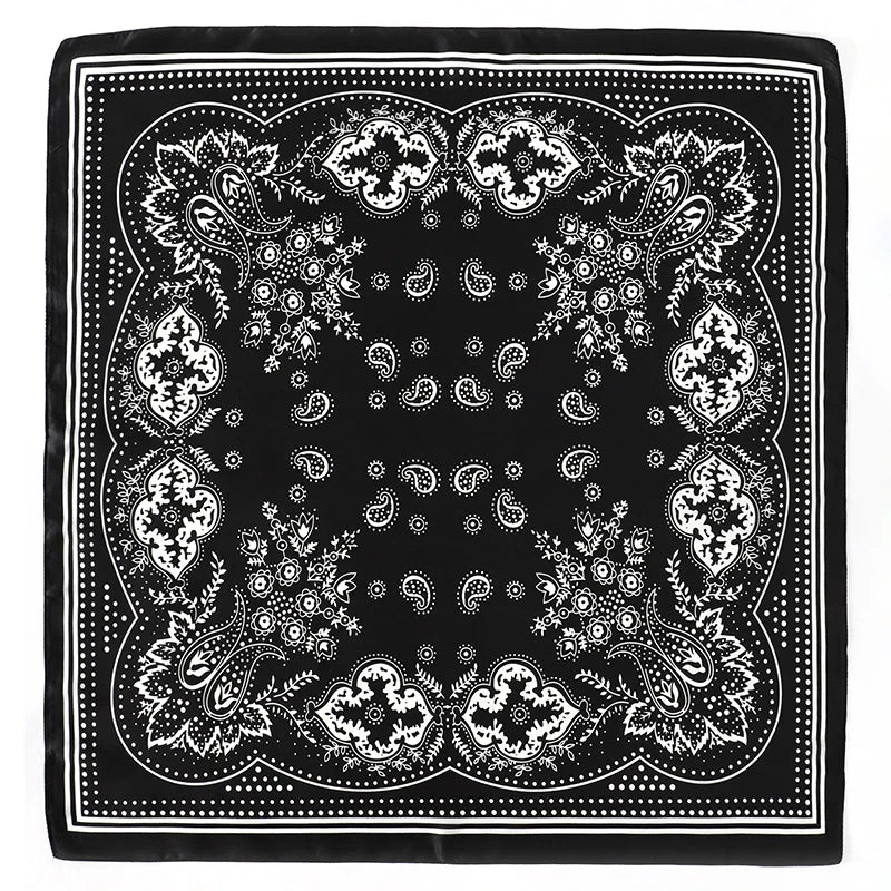 Floral Silk Hair Scarf – Elegant Spring Print Bandana for Hair, Neck & Head Styling