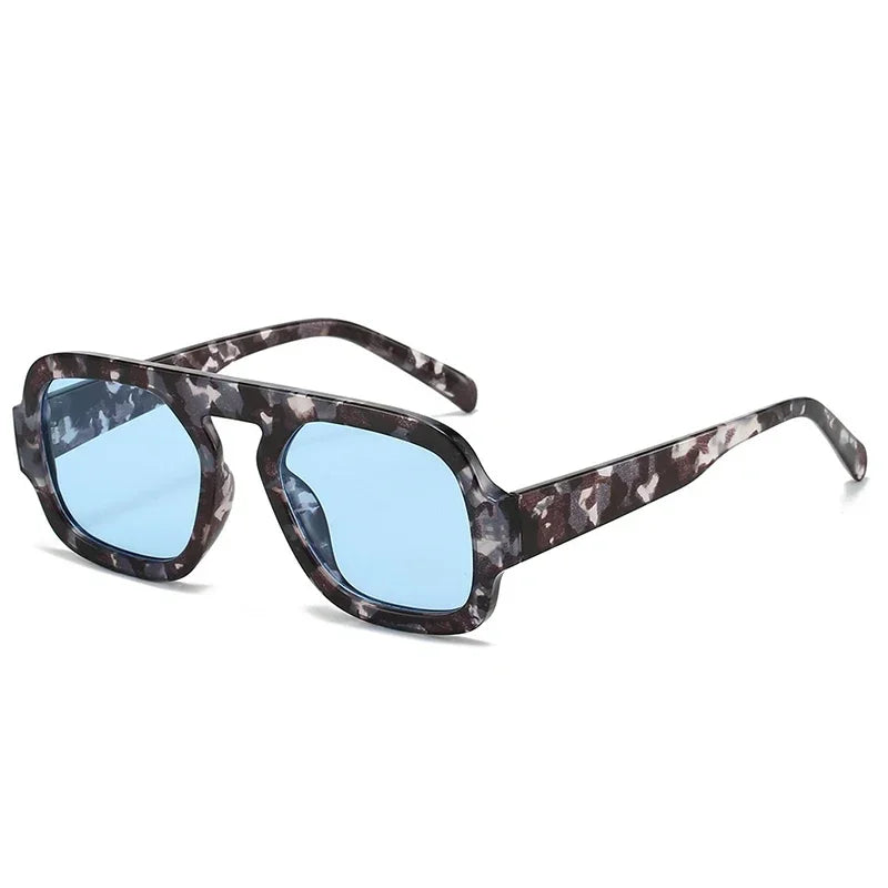 Retro Square Sunglasses – Gradient UV400 Unisex Punk Designer Shades