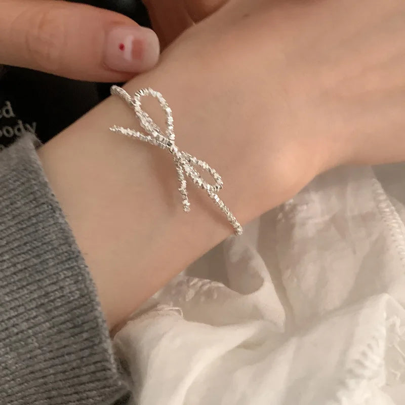 VENTFILLE 925 Silver Butterfly Bracelet – Cute Beaded String Design for Girls