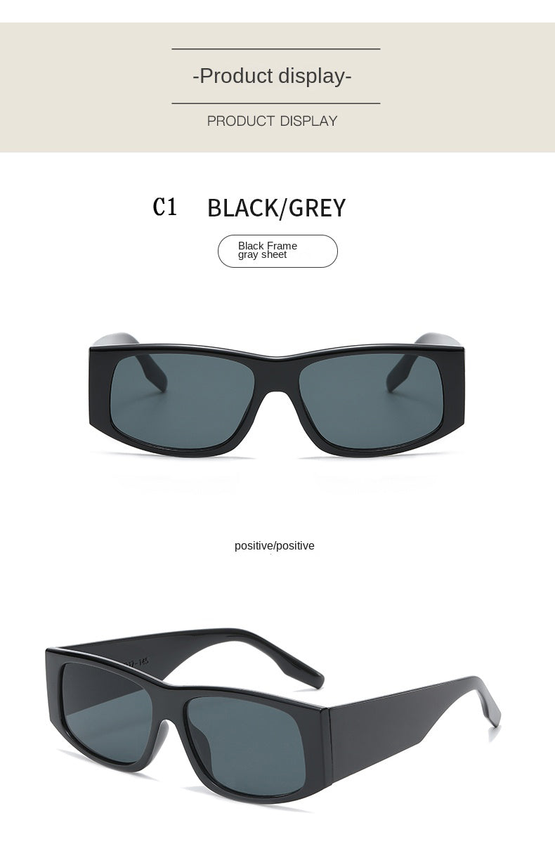 Retro Square Sunglasses – Trendy Small Frame Unisex Design for Travel & Outdoors