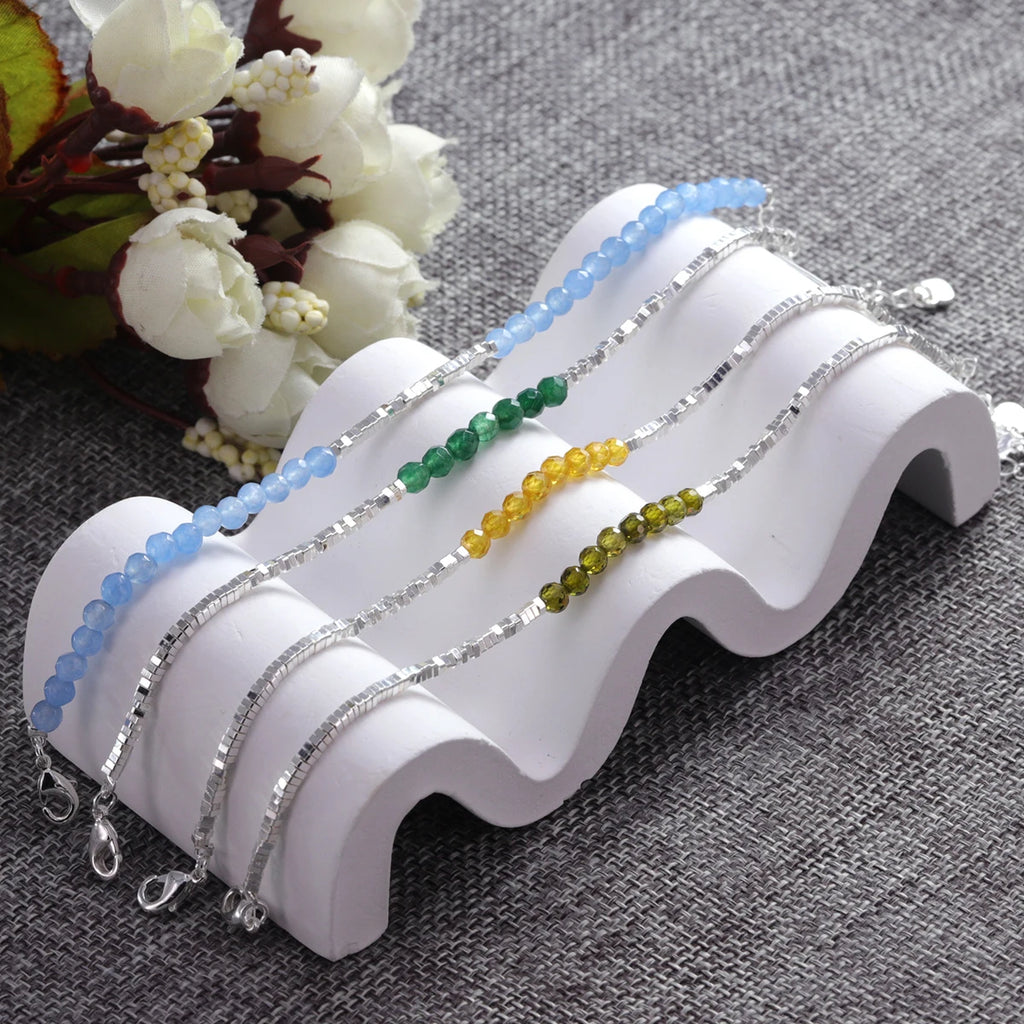 VENTFILLE 925 Silver Butterfly Bracelet – Cute Beaded String Design for Girls