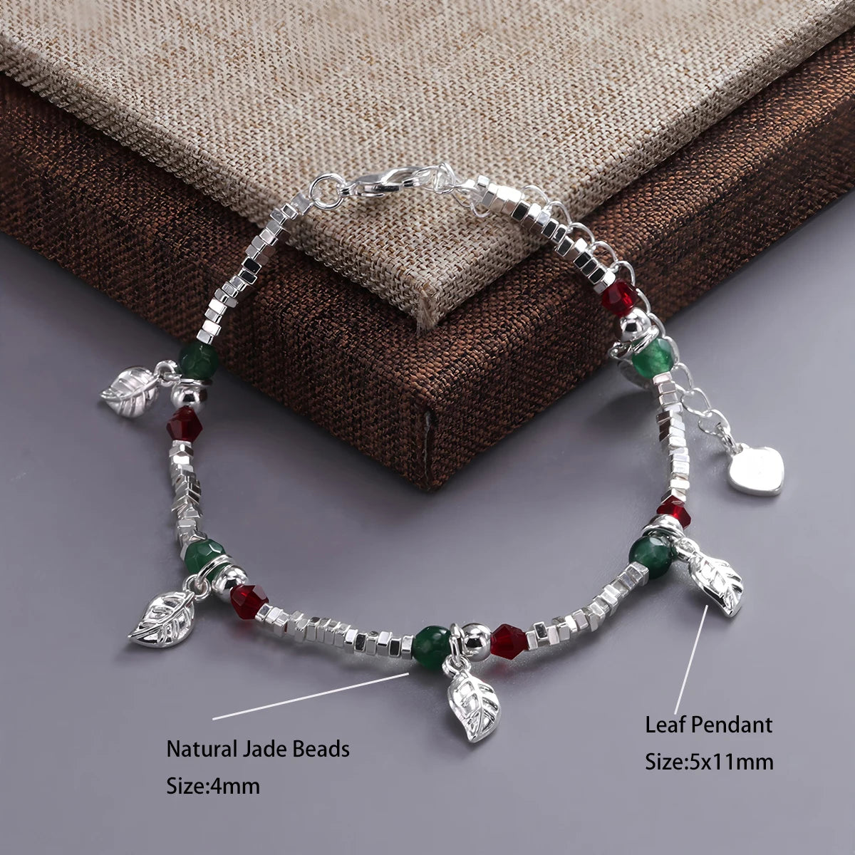 VENTFILLE 925 Silver Butterfly Bracelet – Cute Beaded String Design for Girls