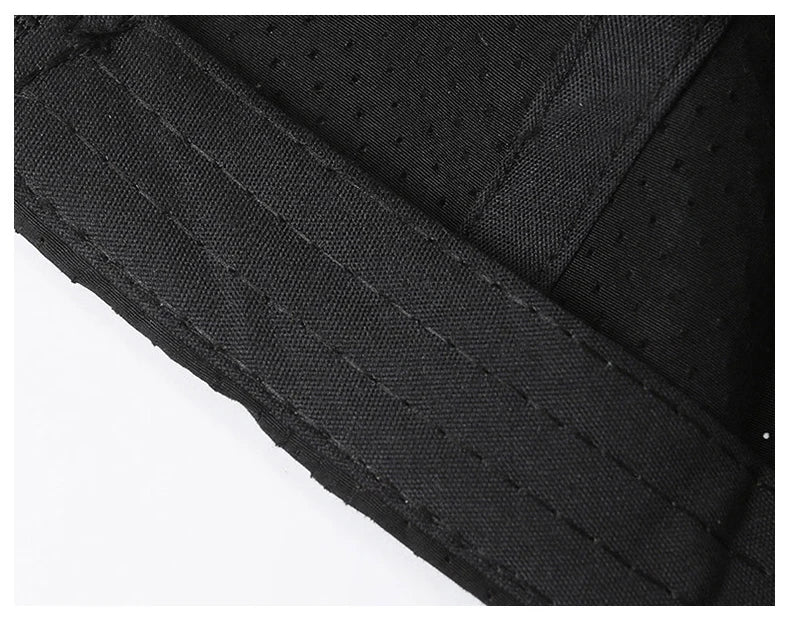 Cross Water-Drop Embroidery Baseball Cap – Simple Unisex Adjustable Outdoor Hat