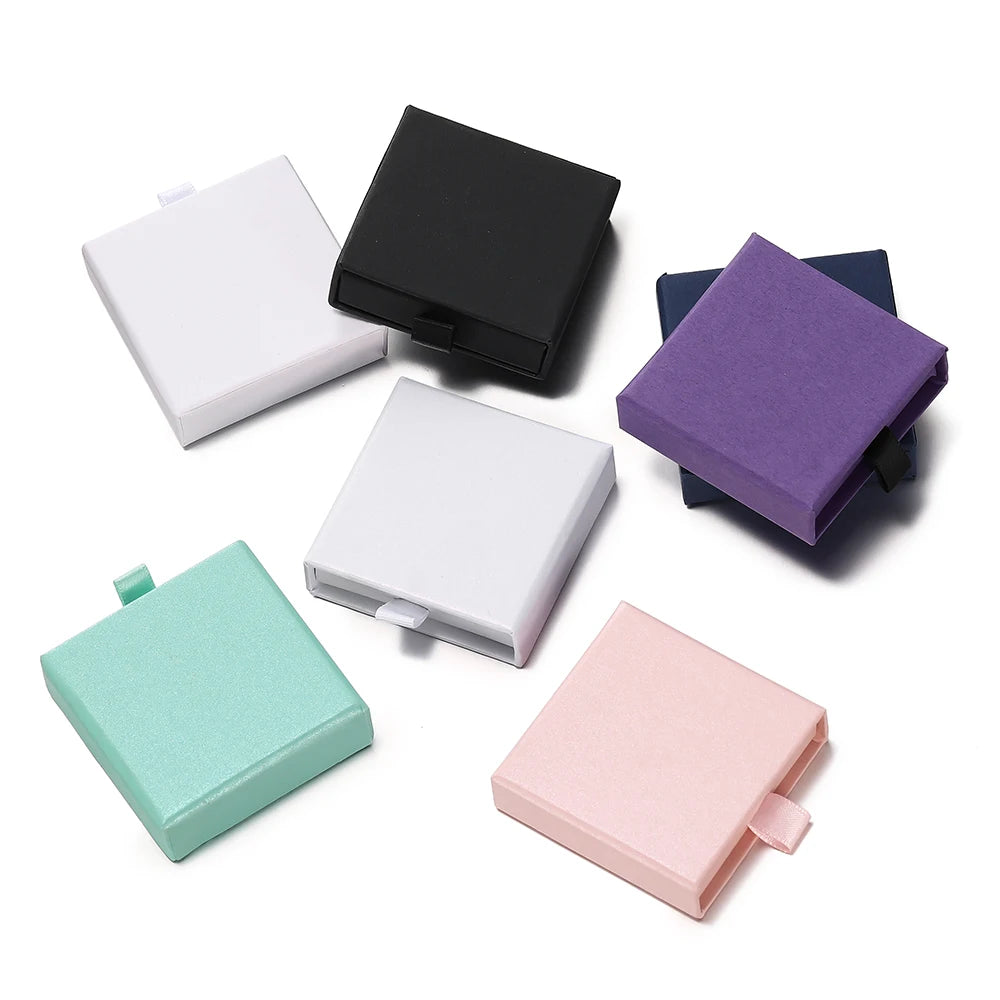 Drawer Jewelry Gift Box – Solid Color Packaging for Necklaces, Rings, Earrings & Bracelets