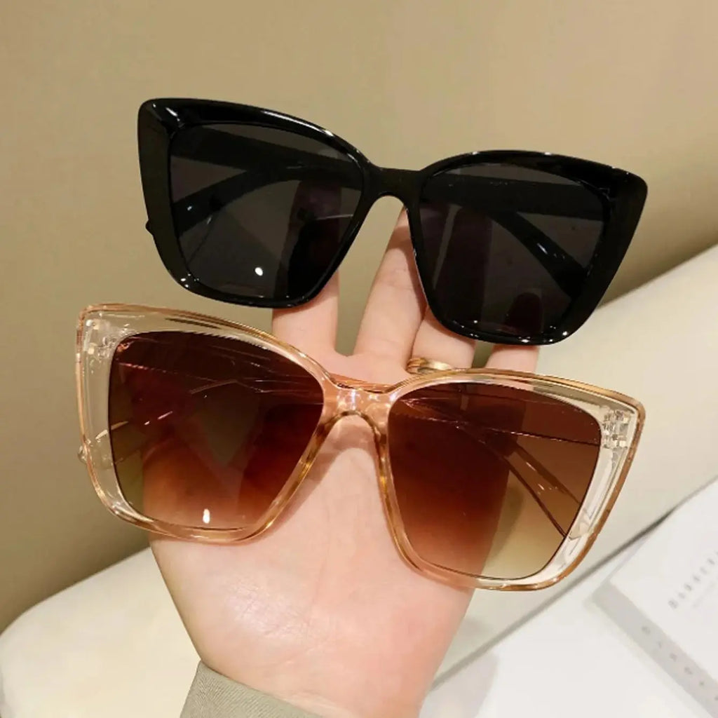 2PCS Cat Eye fashion Women Sunglasses Daily Holiday Beach Decorative Glasses