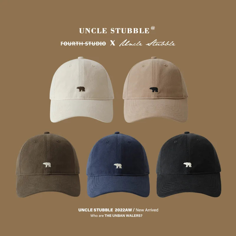 Bear Embroidered Baseball Cap – Breathable Adjustable Sun-Protective Style for Men & Women