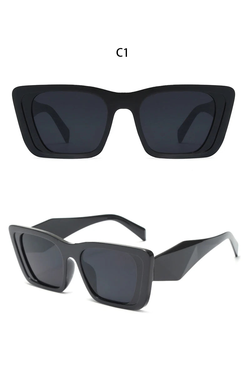 Square Retro Sunglasses – Unisex Vintage Designer Shades for Travel & Daily Wear