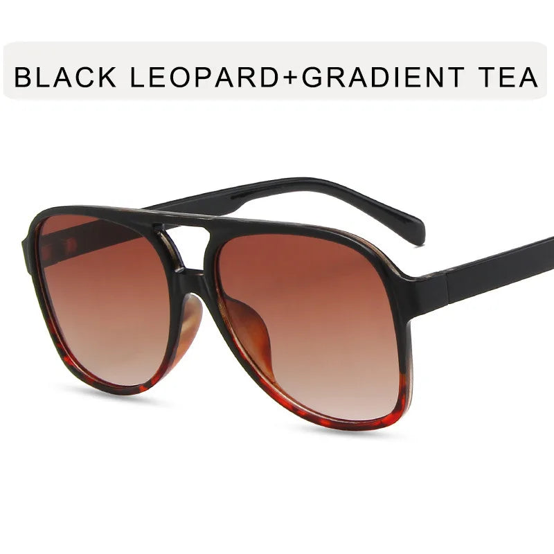 Vintage Oversized Sunglasses – Retro Square Frames in Classic Black or Yellow