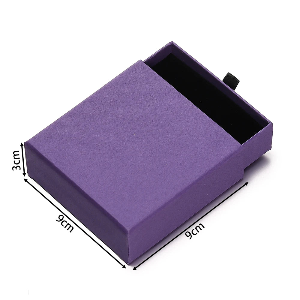 Drawer Jewelry Gift Box – Solid Color Packaging for Necklaces, Rings, Earrings & Bracelets