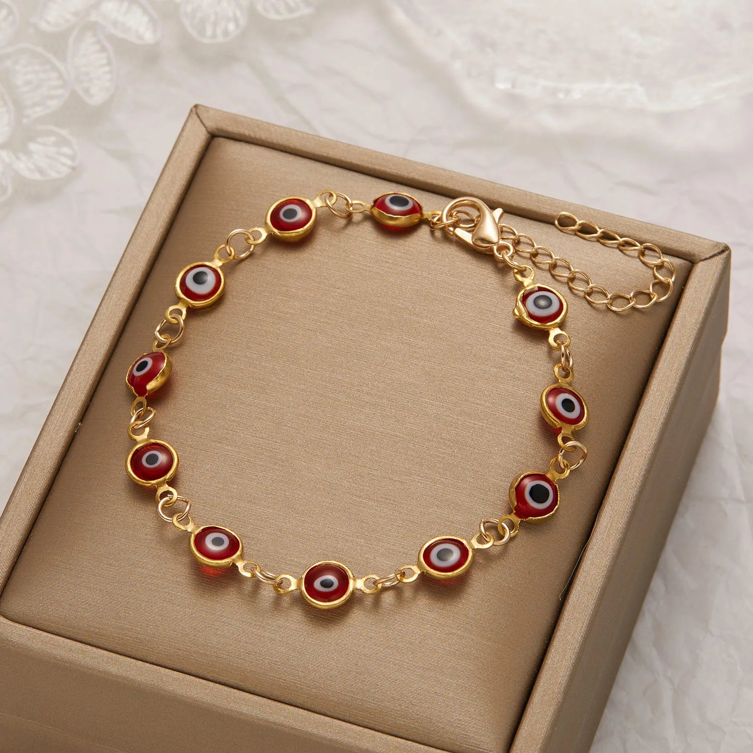 Turkish Evil Eye Bracelet – Adjustable Colorful Beaded Luck Charm for Women & Men