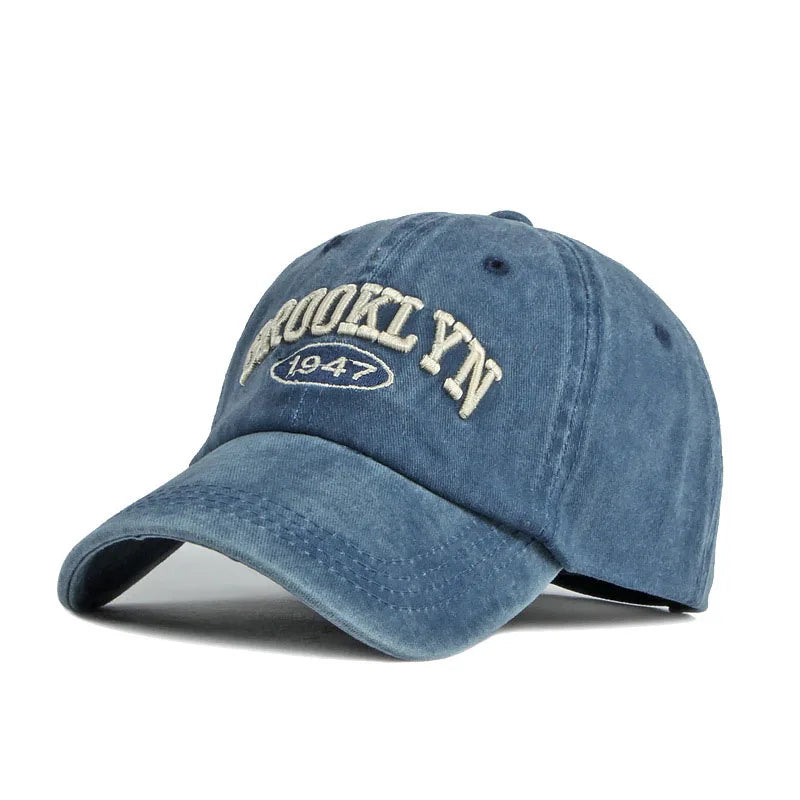 Brooklyn Alphabet Baseball Cap – Casual Cotton Snapback for Men & Women, Hip-Hop Summer Style