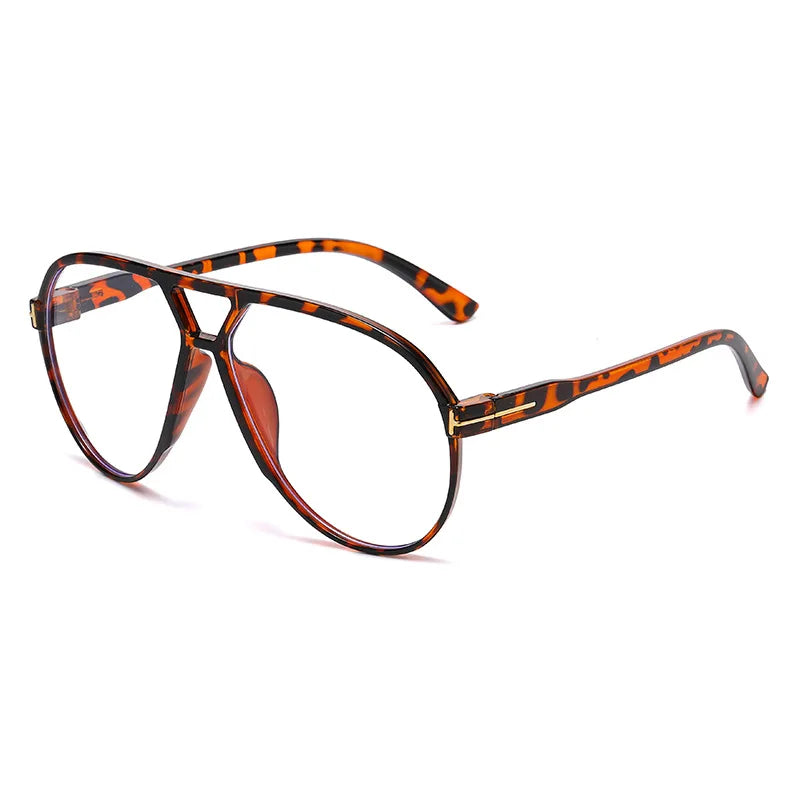 Retro Pilot Sunglasses – Double Beam “T” Design with Mirror Finish (2025 Style)