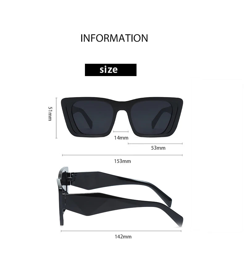 Square Retro Sunglasses – Unisex Vintage Designer Shades for Travel & Daily Wear