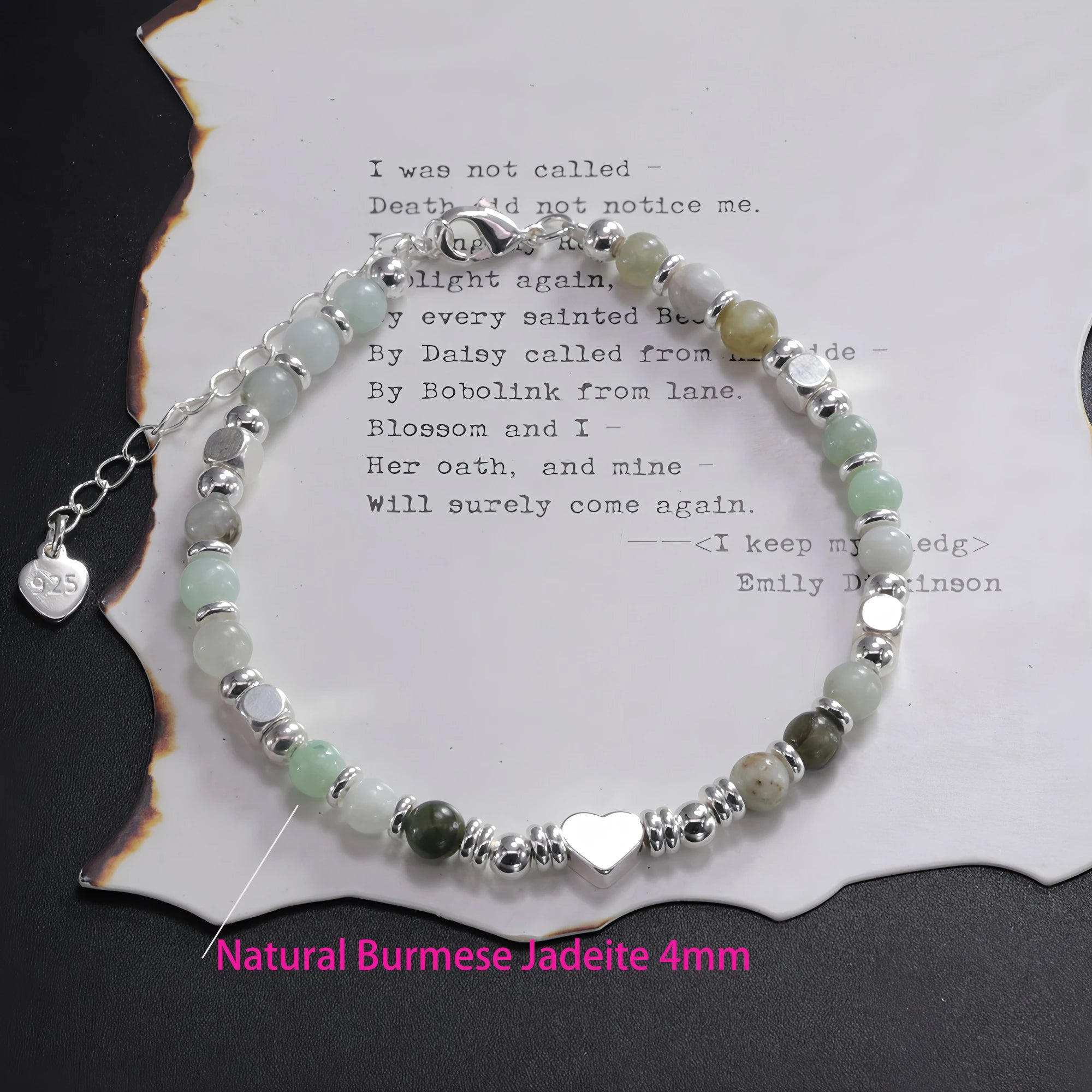 VENTFILLE 925 Silver Butterfly Bracelet – Cute Beaded String Design for Girls