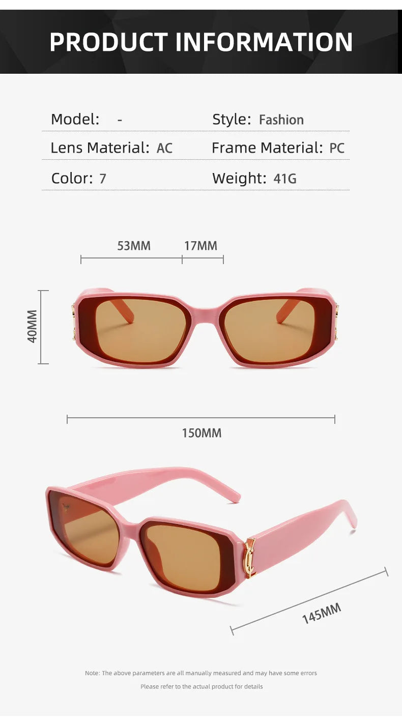 Small Frame Sunglasses – Unisex Full Frame UV400 Fashion Shades
