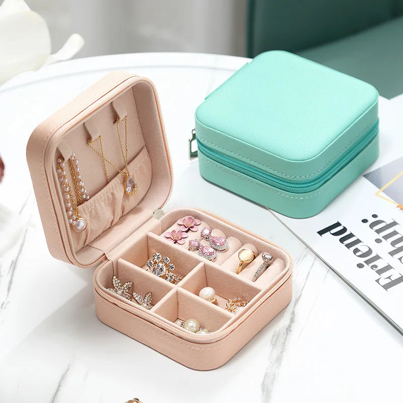 Macaron Travel Jewelry Box – Cute Portable Case for Rings, Earrings & Necklaces