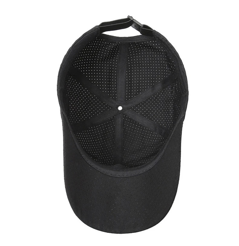 Cross Water-Drop Embroidery Baseball Cap – Simple Unisex Adjustable Outdoor Hat